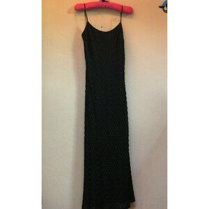 Andrea Polizzi For Rex Lester Womens 8 Long Cocktail Dress Backless Strap Black
